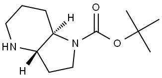 tert-butyl (3aS,7aR)-octahydro-1H-pyrrolo[3,2-b]pyridine-1-carboxylate 结构式