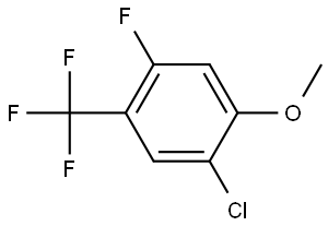 1-Chloro-4-fluoro-2-methoxy-5-(trifluoromethyl)benzene 结构式