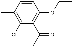1-(2-Chloro-6-ethoxy-3-methylphenyl)ethanone 结构式