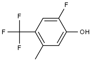 2-fluoro-5-methyl-4-(trifluoromethyl)phenol 结构式