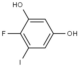4-Fluoro-5-iodo-1,3-benzenediol 结构式