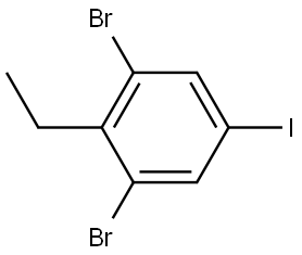 1,3-dibromo-2-ethyl-5-iodobenzene 结构式