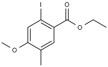 Ethyl 2-iodo-4-methoxy-5-methylbenzoate 结构式