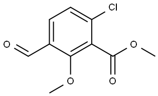 methyl 6-chloro-3-formyl-2-methoxybenzoate 结构式