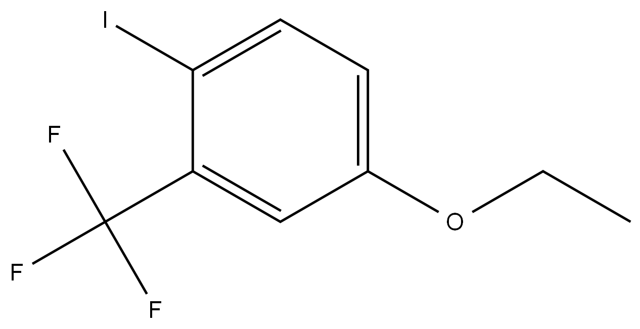 4-ethoxy-1-iodo-2-(trifluoromethyl)benzene 结构式