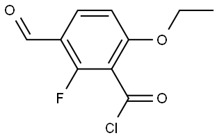 6-Ethoxy-2-fluoro-3-formylbenzoyl chloride 结构式