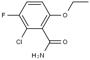 2-Chloro-6-ethoxy-3-fluorobenzamide 结构式