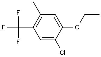 1-Chloro-2-ethoxy-4-methyl-5-(trifluoromethyl)benzene 结构式
