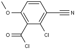 2-Chloro-3-cyano-6-methoxybenzoyl chloride 结构式
