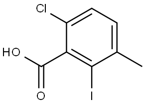 6-chloro-2-iodo-3-methylbenzoic acid 结构式