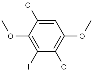 1,4-Dichloro-3-iodo-2,5-dimethoxybenzene 结构式