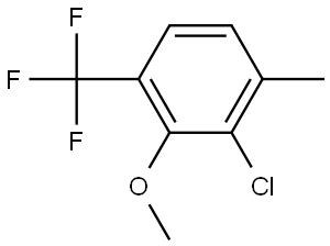 2-Chloro-3-methoxy-1-methyl-4-(trifluoromethyl)benzene 结构式