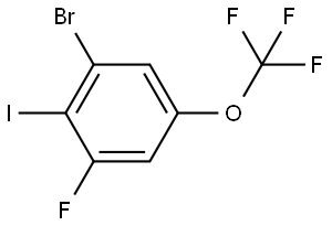 1-bromo-3-fluoro-2-iodo-5-(trifluoromethoxy)benzene 结构式