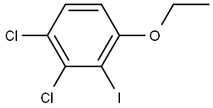 1,2-dichloro-4-ethoxy-3-iodobenzene 结构式