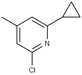 2-Chloro-6-cyclopropyl-4-methylpyridine 结构式