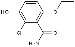 2-Chloro-6-ethoxy-3-hydroxybenzamide 结构式