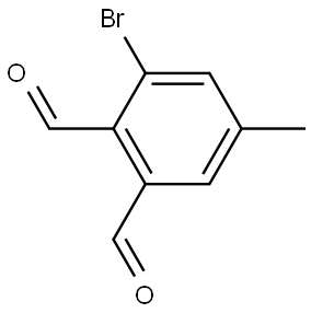 3-Bromo-5-methyl-1,2-benzenedicarboxaldehyde 结构式
