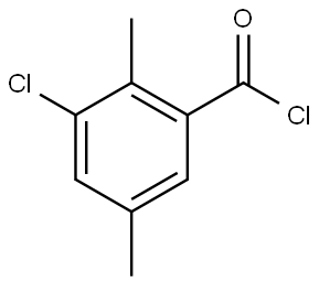 3-Chloro-2,5-dimethylbenzoyl chloride 结构式
