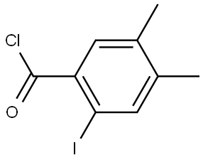 2-Iodo-4,5-dimethylbenzoyl chloride 结构式