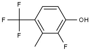 2-Fluoro-3-methyl-4-(trifluoromethyl)phenol 结构式