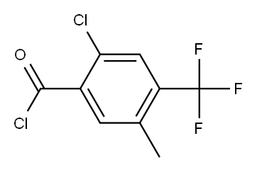 2-Chloro-5-methyl-4-(trifluoromethyl)benzoyl chloride 结构式