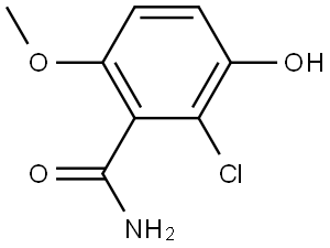 2-Chloro-3-hydroxy-6-methoxybenzamide 结构式