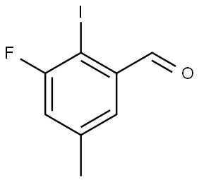 3-Fluoro-2-iodo-5-methylbenzaldehyde 结构式
