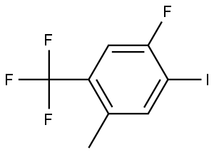 1-fluoro-2-iodo-4-methyl-5-(trifluoromethyl)benzene 结构式