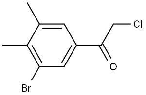 1-(3-Bromo-4,5-dimethylphenyl)-2-chloroethanone 结构式