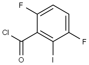 3,6-Difluoro-2-iodobenzoyl chloride 结构式