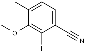 2-Iodo-3-methoxy-4-methylbenzonitrile 结构式