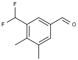 3-(Difluoromethyl)-4,5-dimethylbenzaldehyde 结构式
