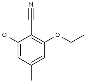 2-Chloro-6-ethoxy-4-methylbenzonitrile 结构式
