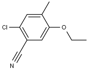 2-Chloro-5-ethoxy-4-methylbenzonitrile 结构式