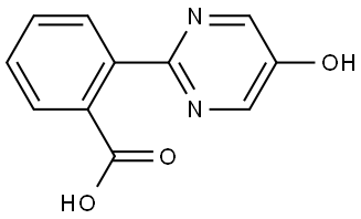 2-(5-羟基嘧啶-2-基)苯甲酸 结构式