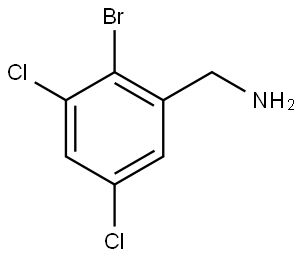 2-Bromo-3,5-dichlorobenzenemethanamine 结构式