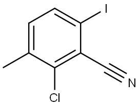 2-Chloro-6-iodo-3-methylbenzonitrile 结构式