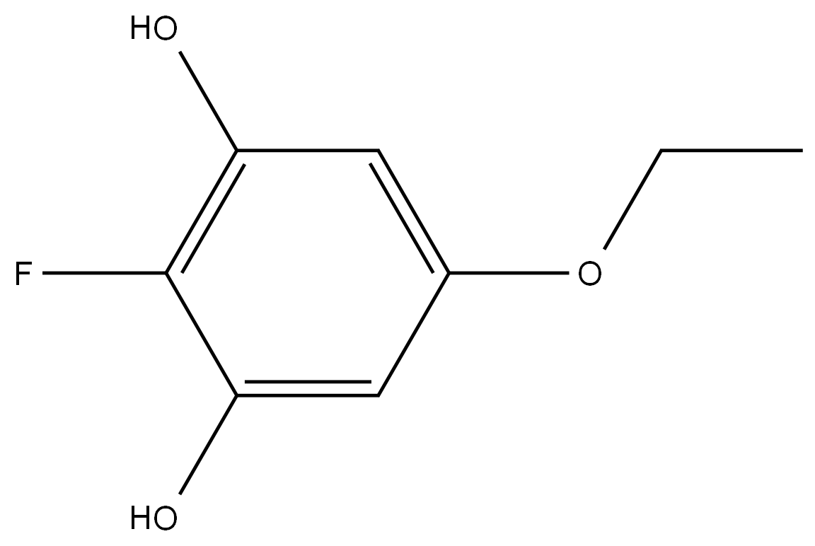 5-Ethoxy-2-fluoro-1,3-benzenediol 结构式
