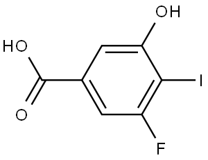3-Fluoro-5-hydroxy-4-iodobenzoic acid 结构式