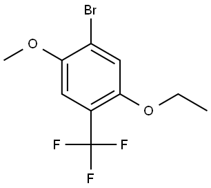 1-bromo-5-ethoxy-2-methoxy-4-(trifluoromethyl)benzene 结构式