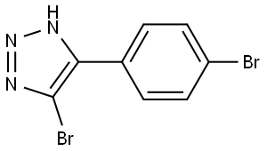 5-bromo-4-(4-bromophenyl)-1H-1,2,3-triazole 结构式