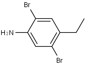 2,5-Dibromo-4-ethylbenzenamine 结构式