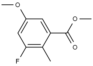 Methyl 3-fluoro-5-methoxy-2-methylbenzoate 结构式