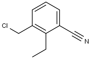 3-(氯甲基)-2-乙基苯腈 结构式