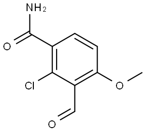 2-Chloro-3-formyl-4-methoxybenzamide 结构式