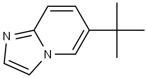 Imidazo[1,2-a]pyridine, 6-(1,1-dimethylethyl)- 结构式