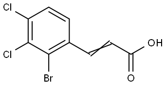 3-(2-Bromo-3,4-dichlorophenyl)-2-propenoic acid 结构式