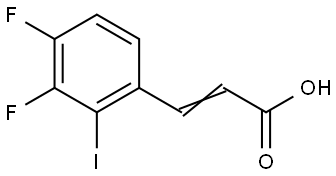 3-(3,4-Difluoro-2-iodophenyl)-2-propenoic acid 结构式
