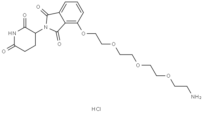 萨力多胺-O-三聚乙二醇-C2-氨基盐酸盐 结构式