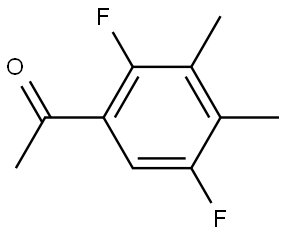 1-(2,5-Difluoro-3,4-dimethylphenyl)ethanone 结构式